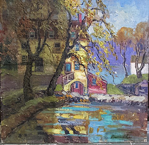 bucks county painting, fern copped